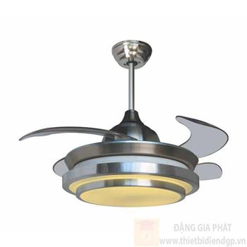 Quạt trần đèn Nam Long NetViet NQ 008 4 màu ánh sáng NQ 008